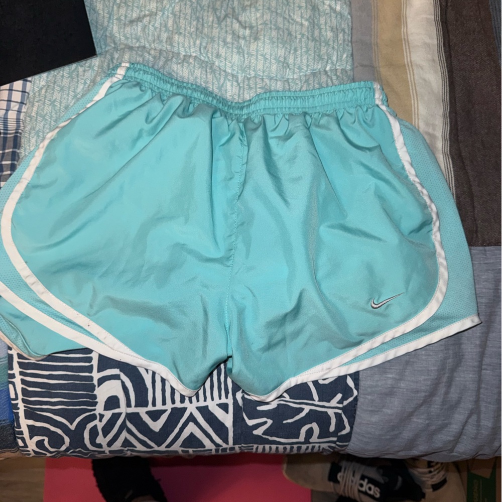 Nike Women's Light Blue Athletic Shorts